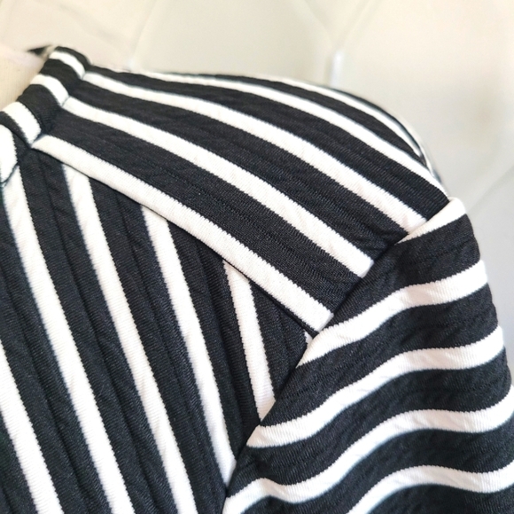 Lane Bryant Belted Striped Dress • Navy & White • Size 22/24 - Picture 3 of 5